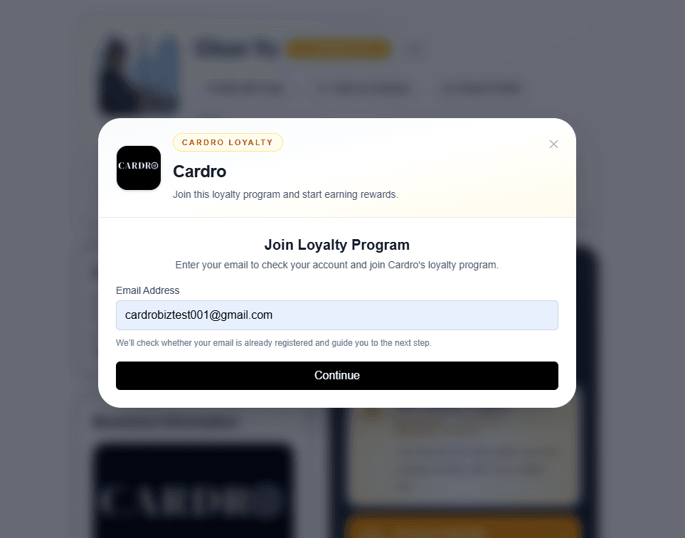 Join Loyalty Program