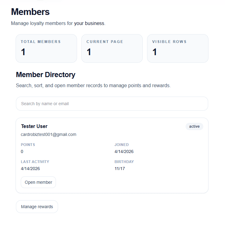Member Directory
